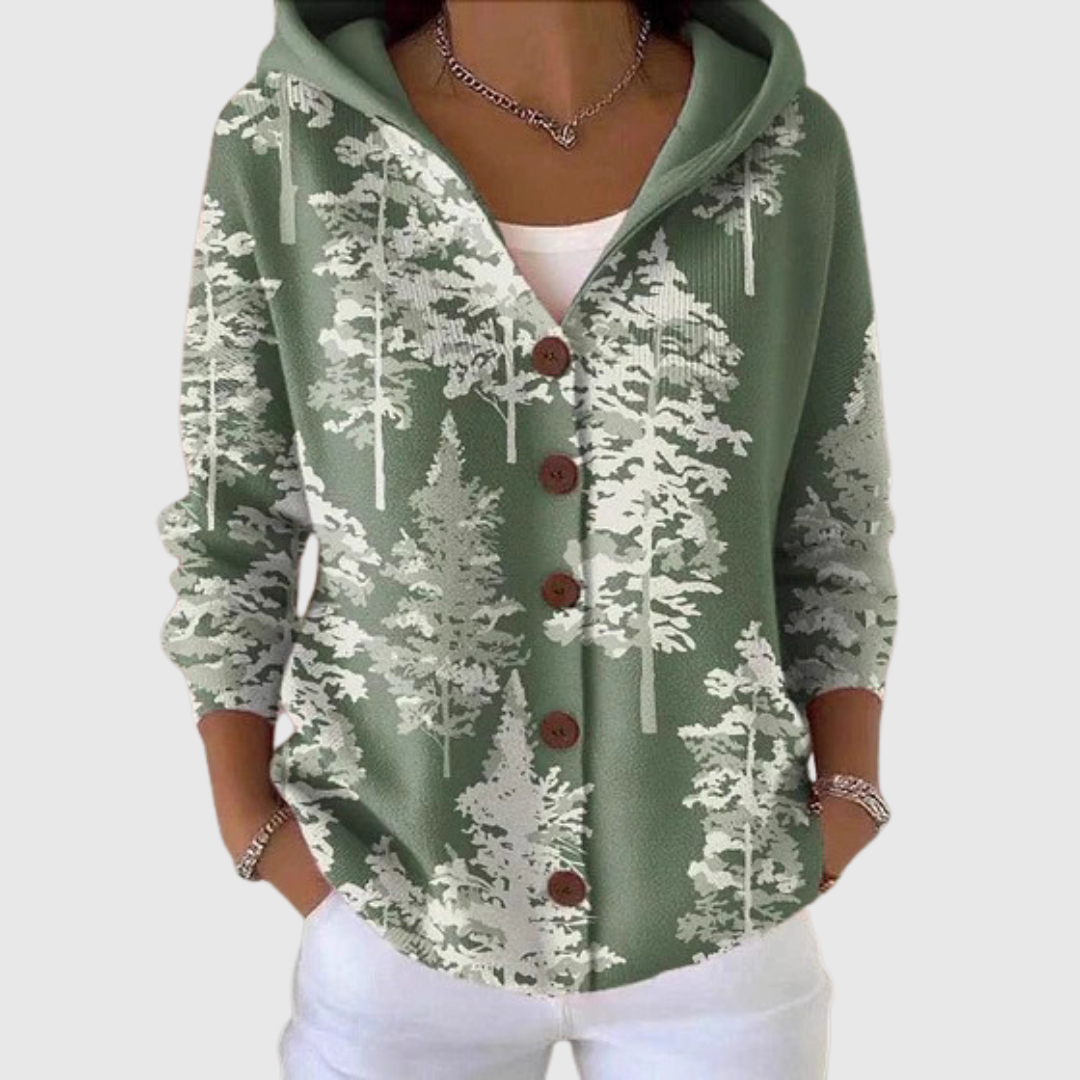 Laetitia – Bequeme Strickjacke mit Kapuze