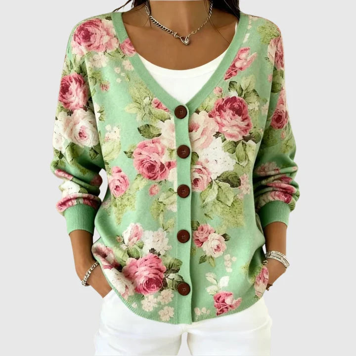 Odile – Bequeme Strickjacke mit Kapuze
