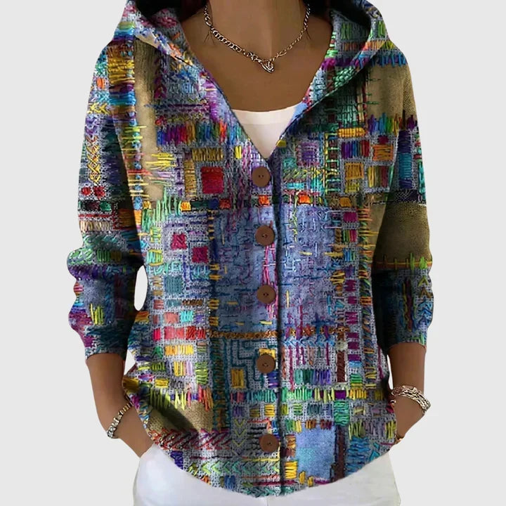 Philomène – Bequeme Strickjacke mit Kapuze