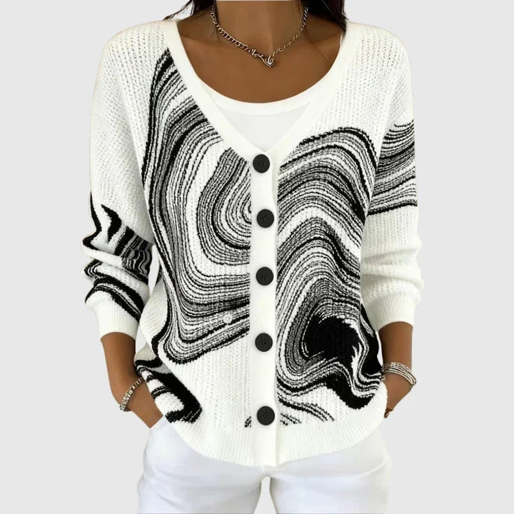 Priscille – Bequeme Strickjacke mit Knöpfen