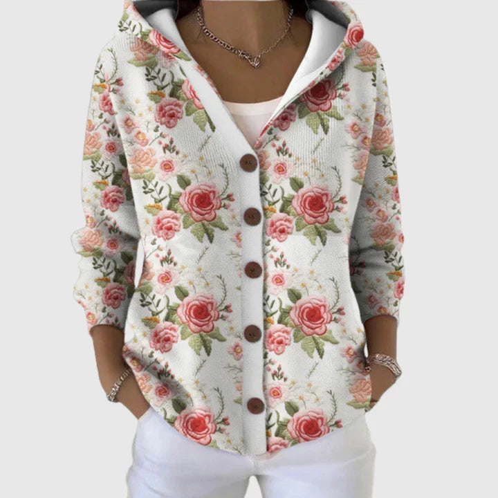 Quitterie – Bequeme Strickjacke mit Kapuze