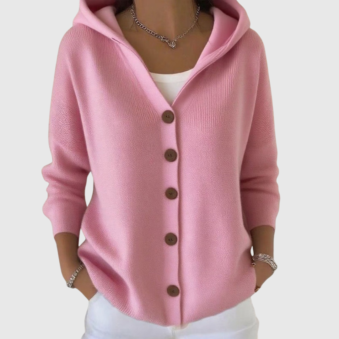 Sidonie – Bequeme Strickjacke mit Kapuze