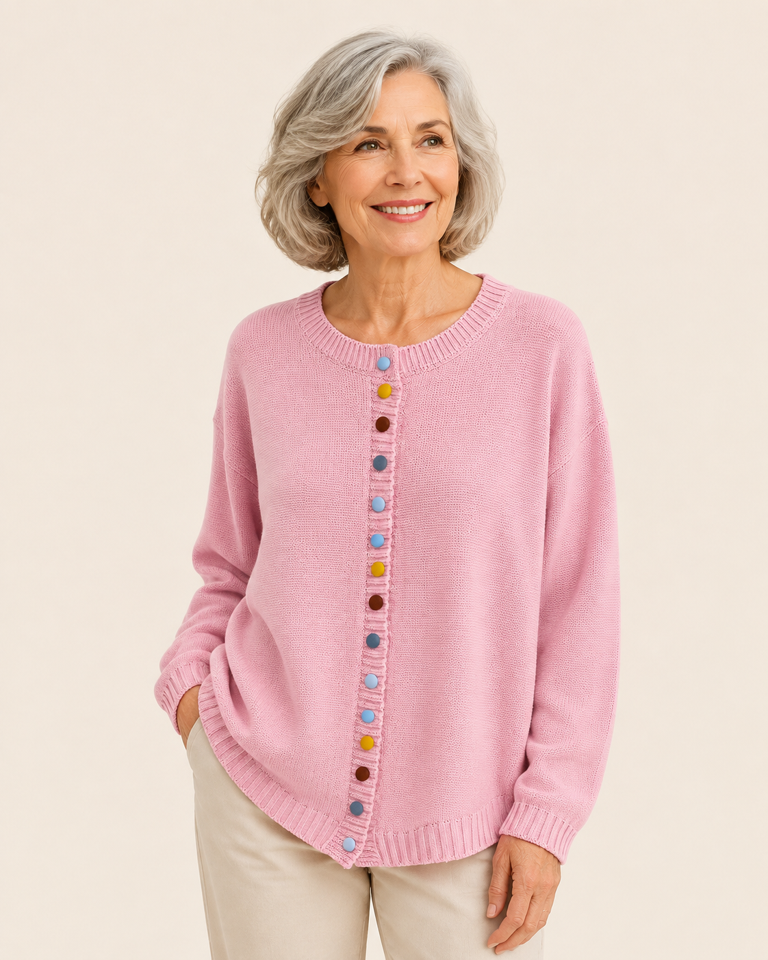 Ezra | Stylish lässig Cardigan – uniforme Produktaufnahme