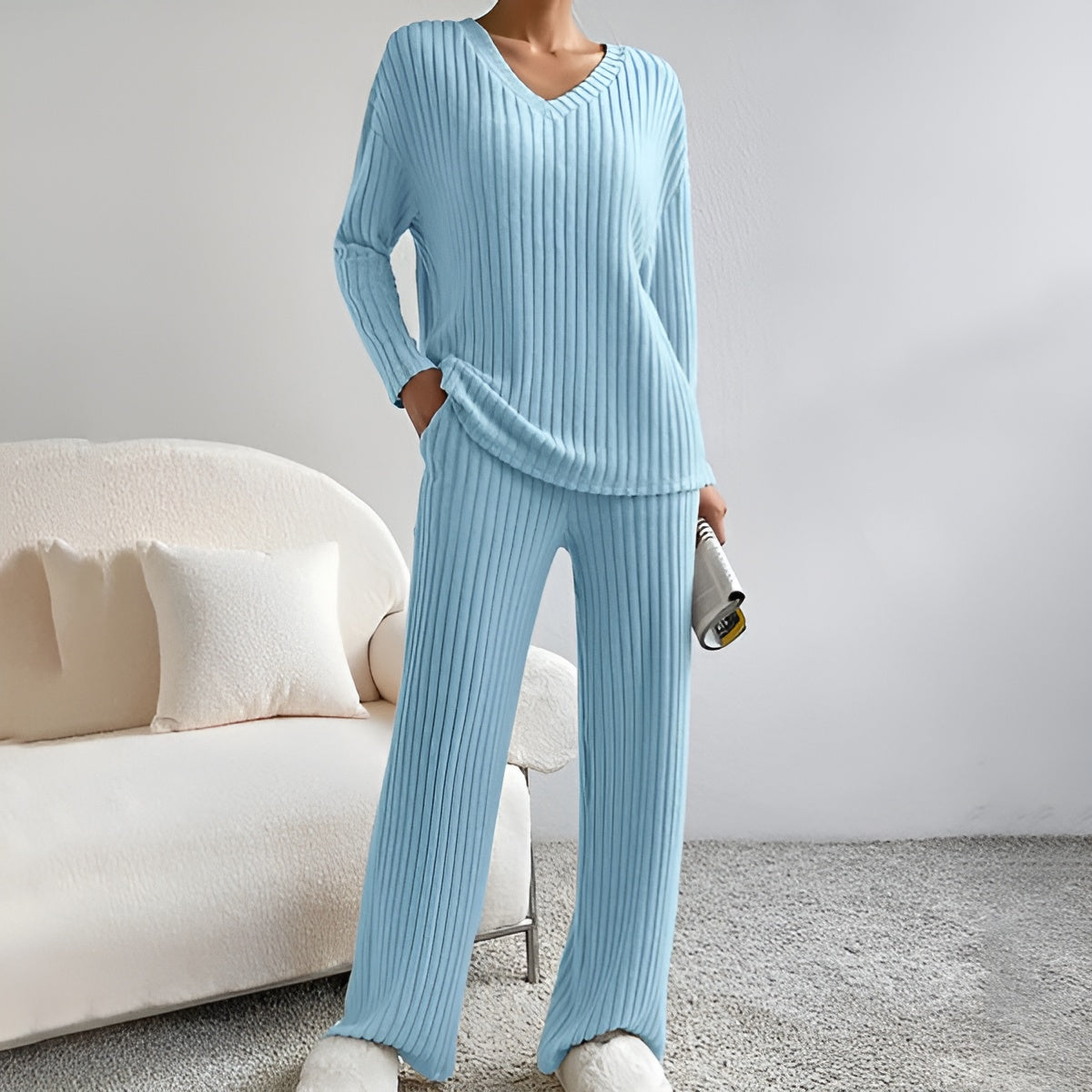 Ioana-Maria | Zweiteiliges Strickset Pullover