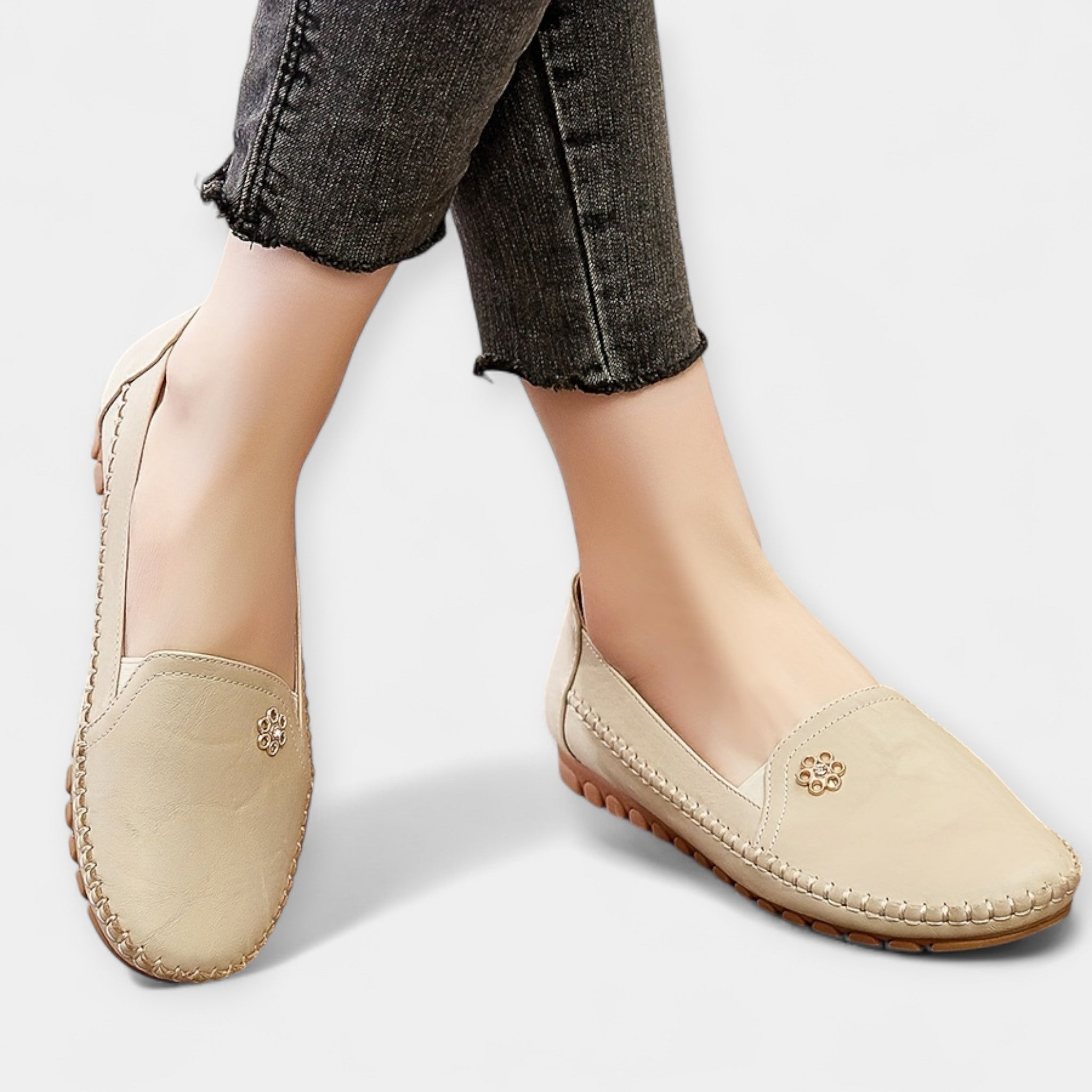 Ioana-Raluca | Schnürlose Schuhe Bequem mit Sohle