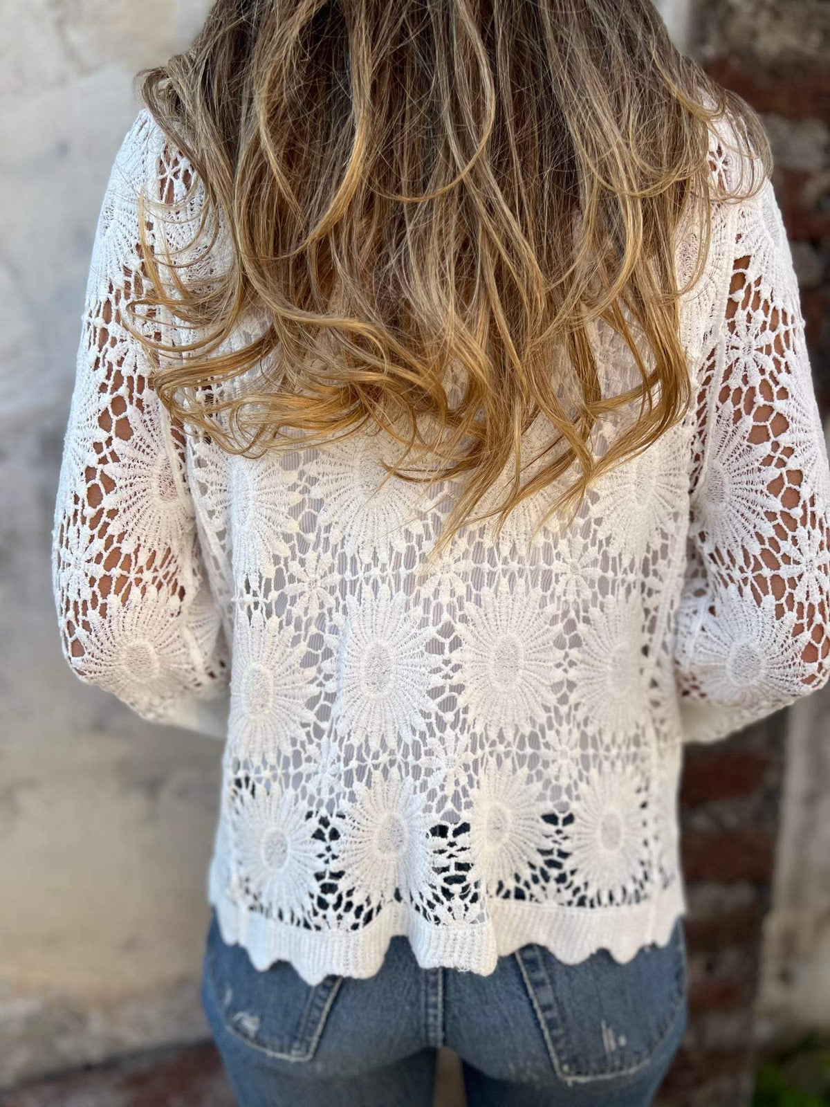 Nadia | Bequeme Spitze Cardigan – Bild 3