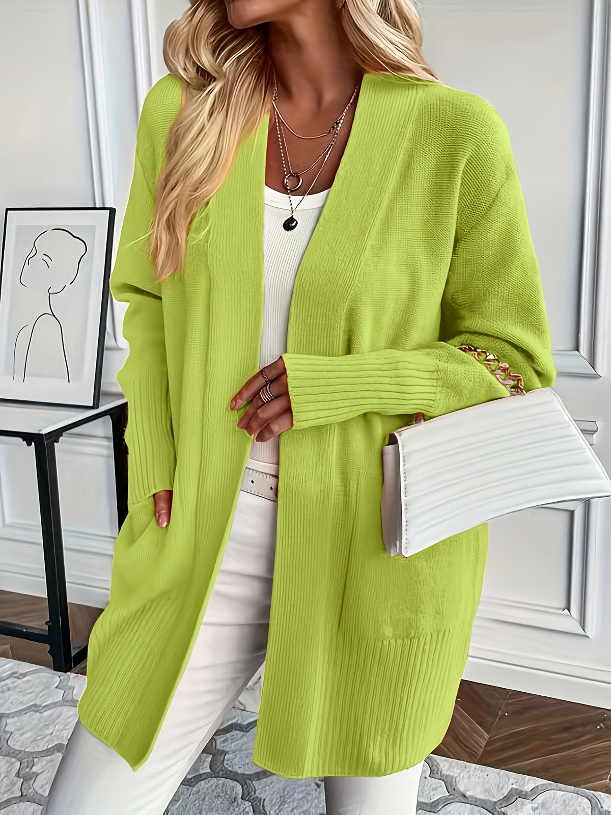 Flor | Kuschelig Strickcardigan – Bild 5