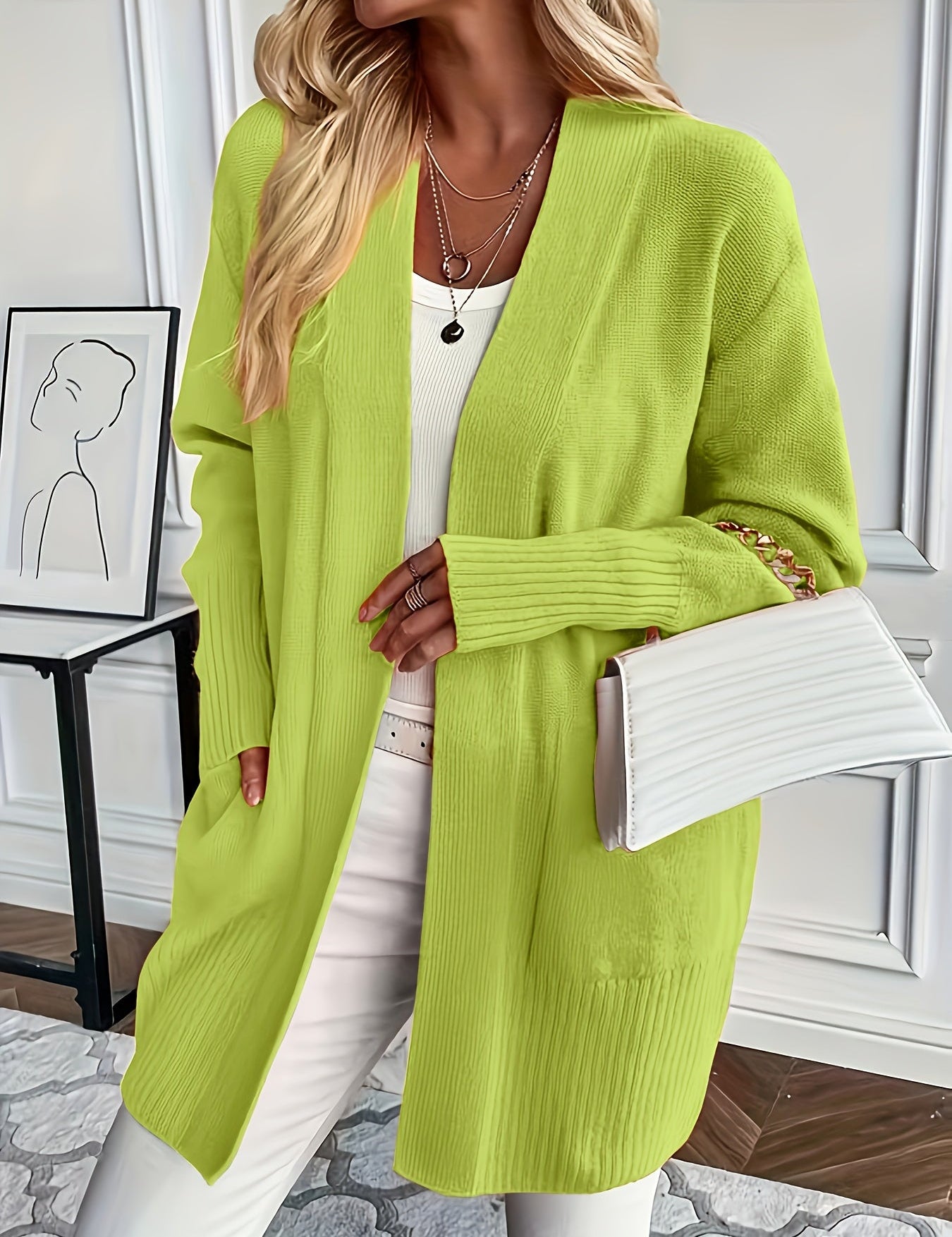 Flor | Kuschelig Strickcardigan – Bild 5