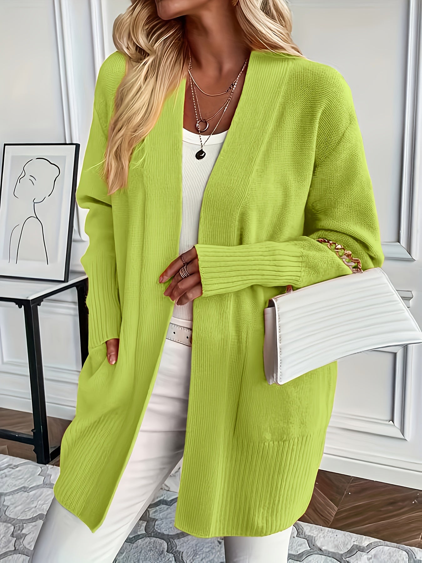 Flor | Kuschelig Strickcardigan – Bild 5