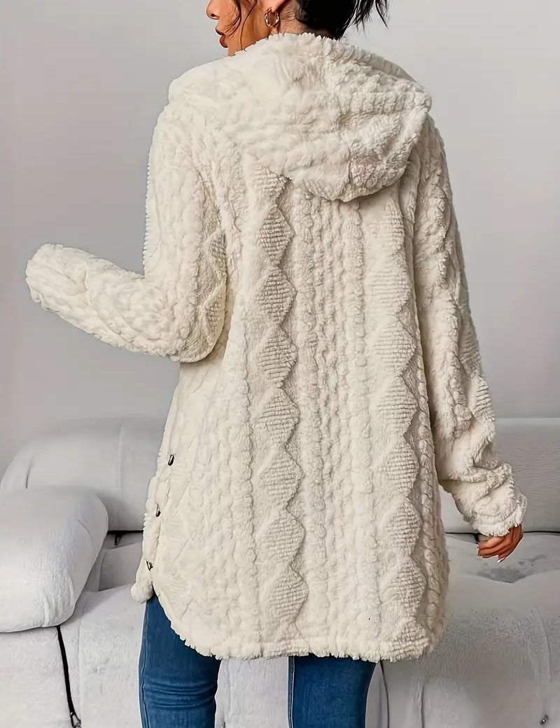 Chloe | Plush Kapuzenjacke Cardigan – Bild 3