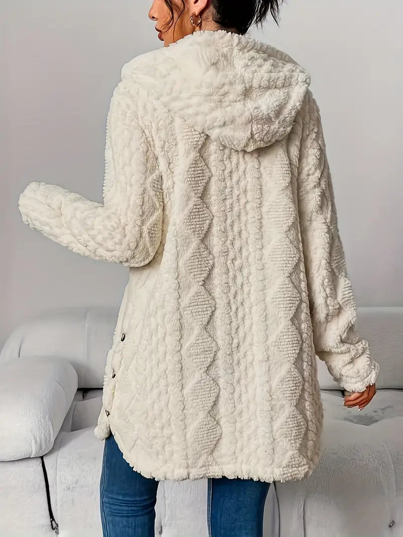 Chloe | Plush Kapuzenjacke Cardigan – Bild 3