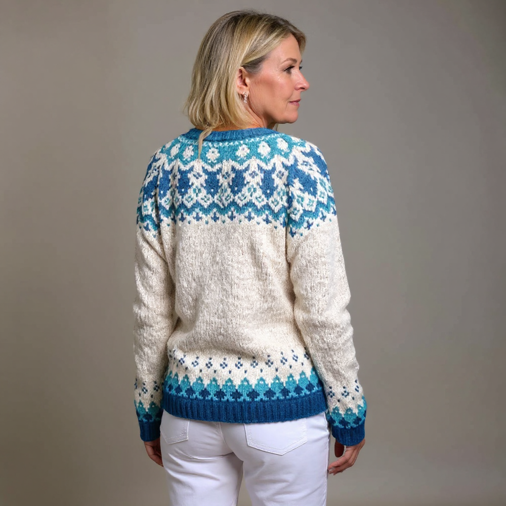 Eva | Vintage-Handcrafted Icelandic Cardigan – Bild 2