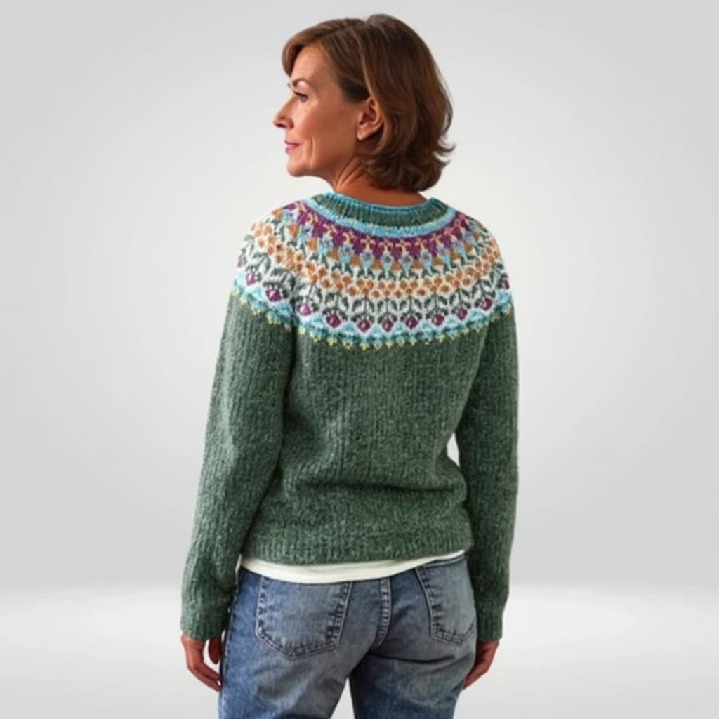 Brittany – Pullover mit nordisch inspiriertem Muster, Ansicht 3