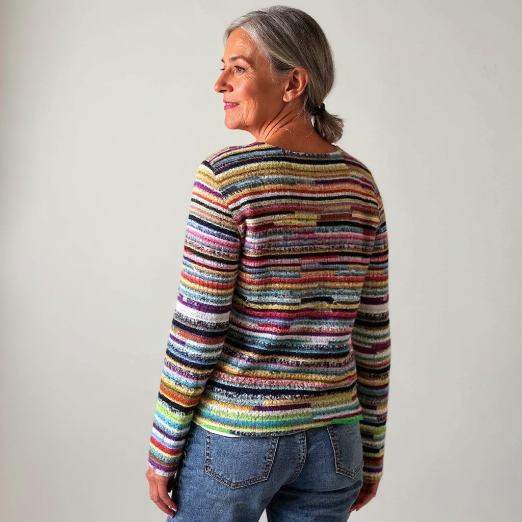 Scarlett – Pullover mit Retro-Muster, Ansicht 3