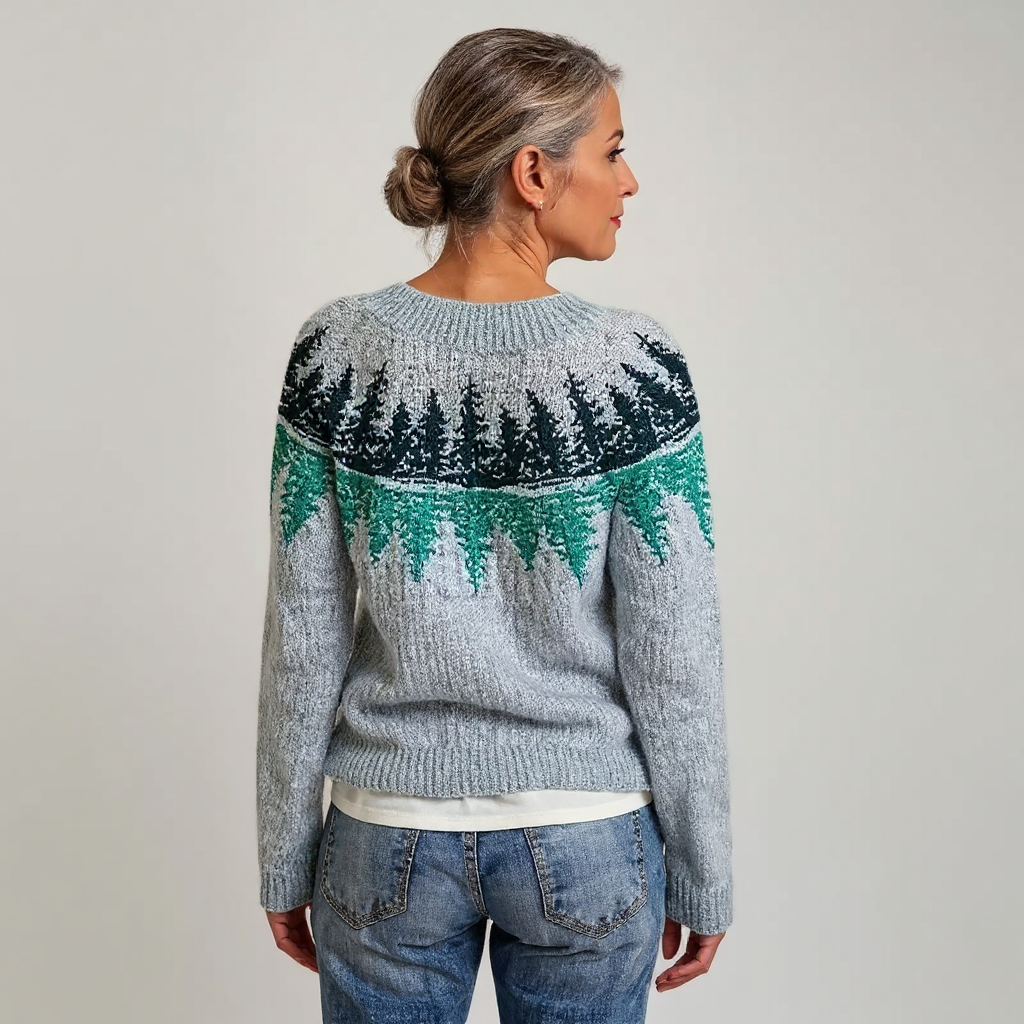 Hannah – Pullover mit Retro-Muster, Ansicht 3