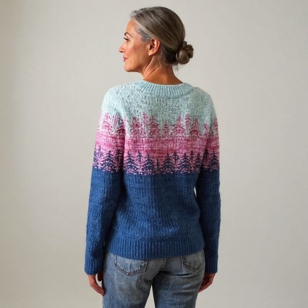 Avery – Pullover mit Retro-Muster, Ansicht 3
