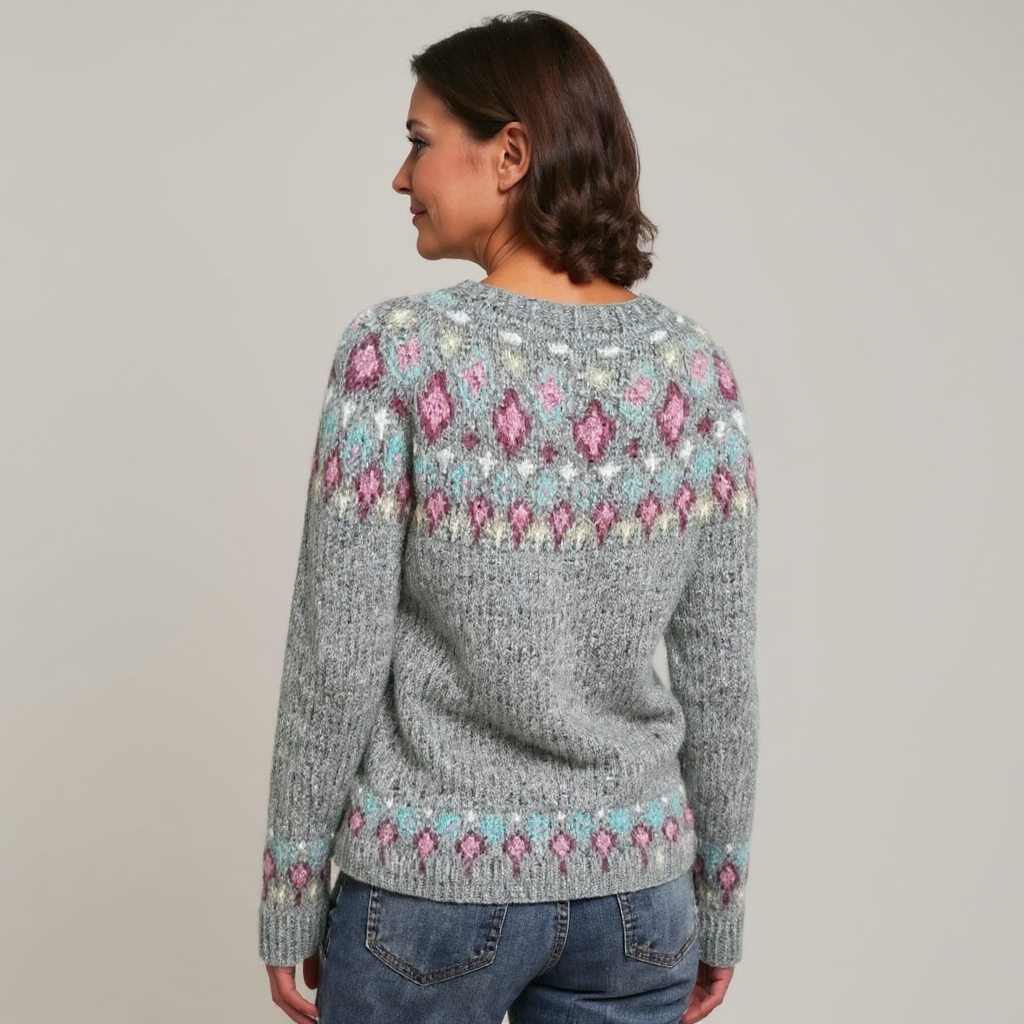 Candice – Pullover mit Retro-Muster, Ansicht 3