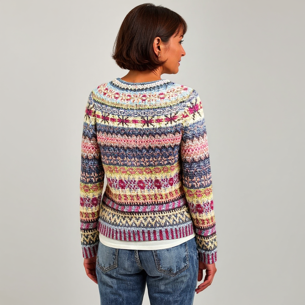 Zoey – Pullover mit Retro-Muster, Ansicht 3