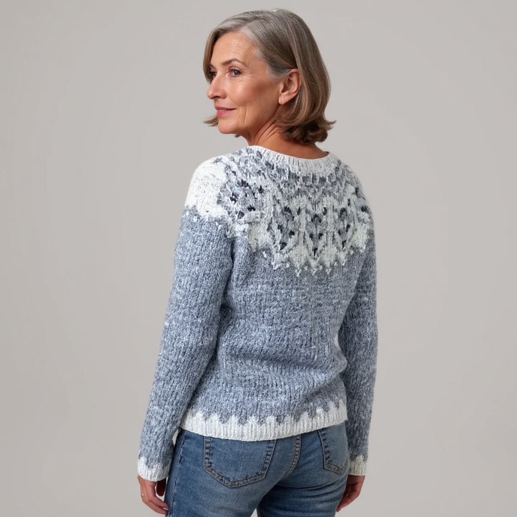Athena – Pullover mit Retro-Muster, Ansicht 3