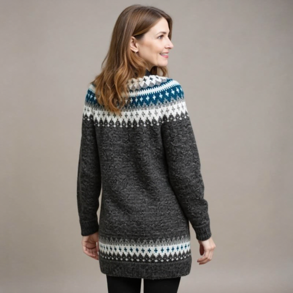 Althea – Pullover mit nordisch inspiriertem Muster, Ansicht 3