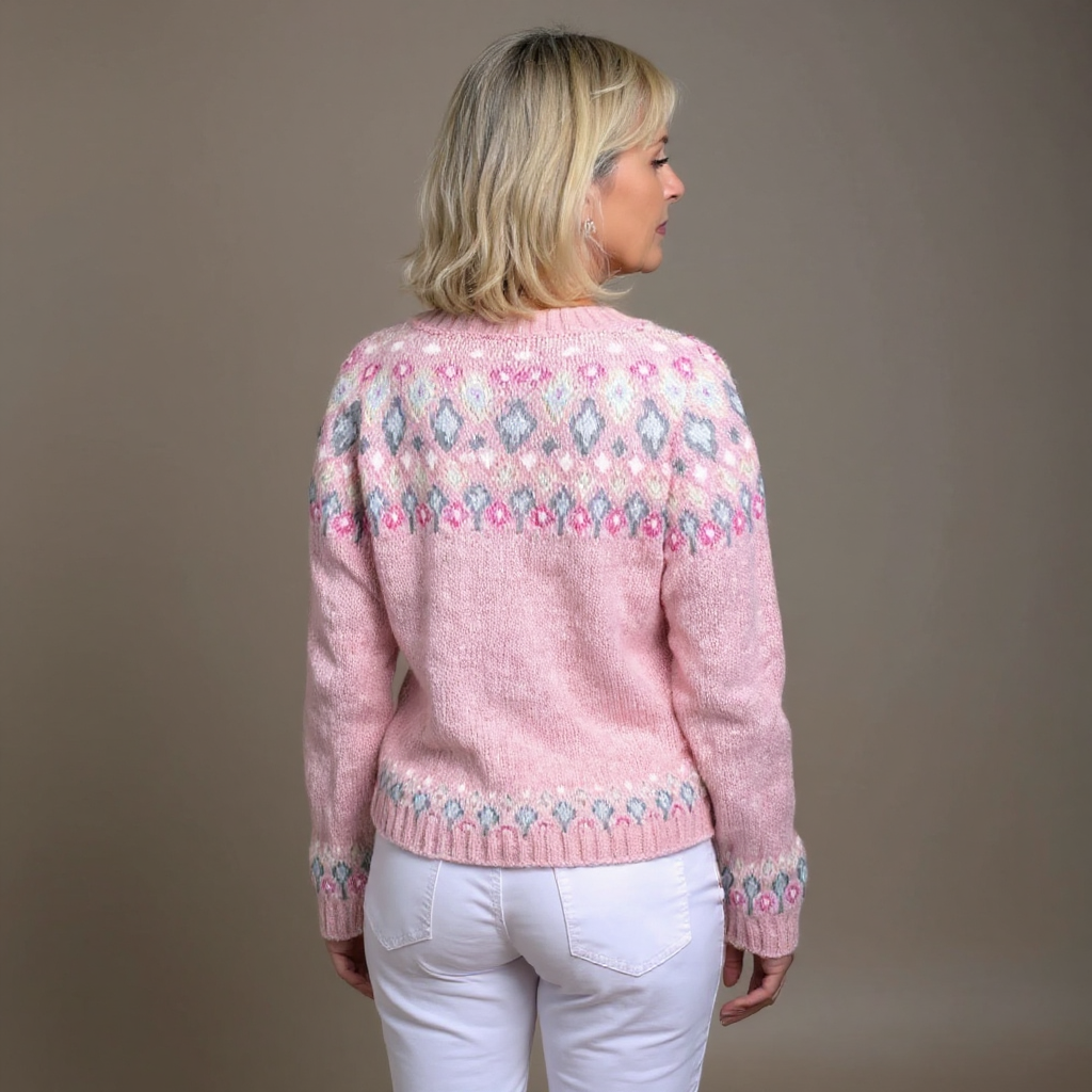 Hasel | Rosa Comfort-Cardigan – Bild 2