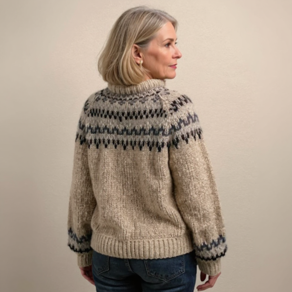Ashley – Pullover mit Retro-Muster, Ansicht 3