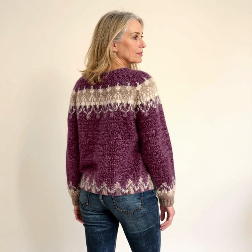 Samantha – Pullover mit nordisch inspiriertem Muster, Ansicht 12