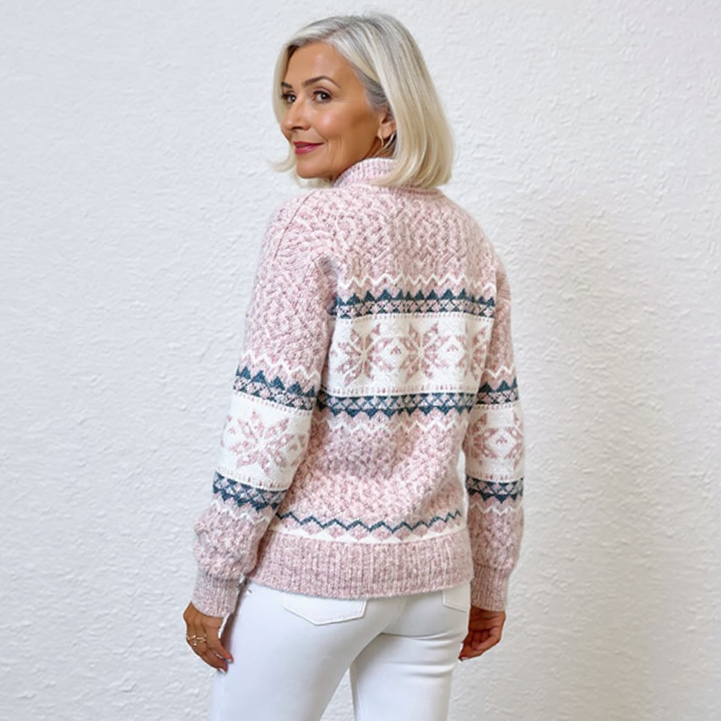 Melanie – Pullover mit nordisch inspiriertem Muster, Ansicht 11