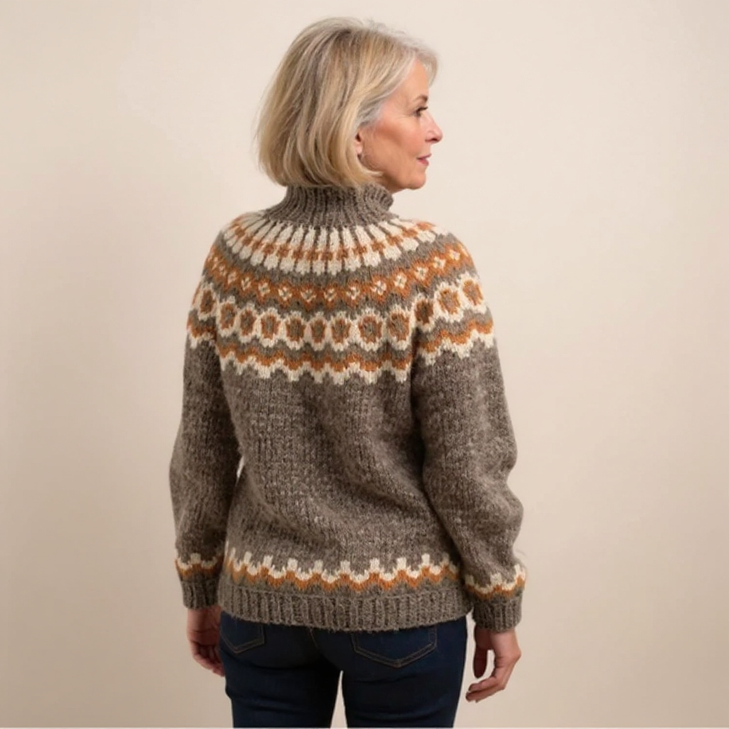 Amara – Pullover mit nordisch inspiriertem Muster, Ansicht 9