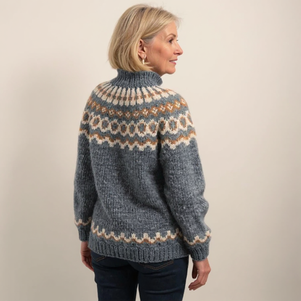 Amara – Pullover mit nordisch inspiriertem Muster, Ansicht 11