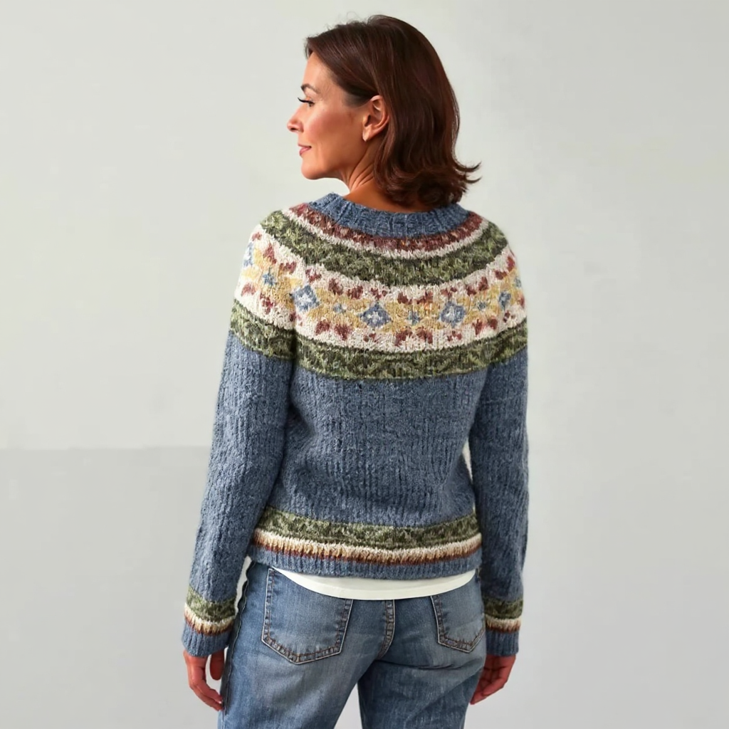 Lucy – Pullover mit Retro-Muster, Ansicht 3