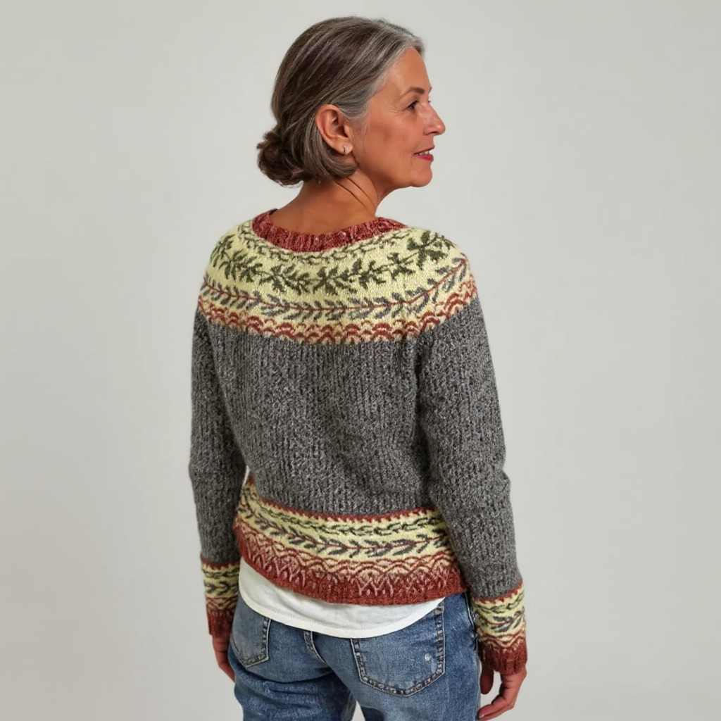 Emma – Pullover mit nordisch inspiriertem Muster, Ansicht 3