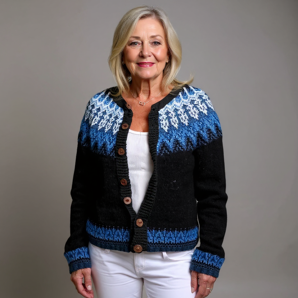 Helen | Vintage-Handcrafted Icelandic Cardigan – Bild 1