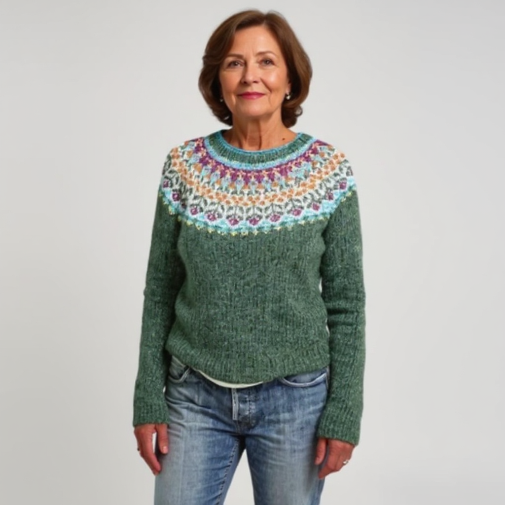 Brittany – Pullover mit nordisch inspiriertem Muster, Ansicht 2
