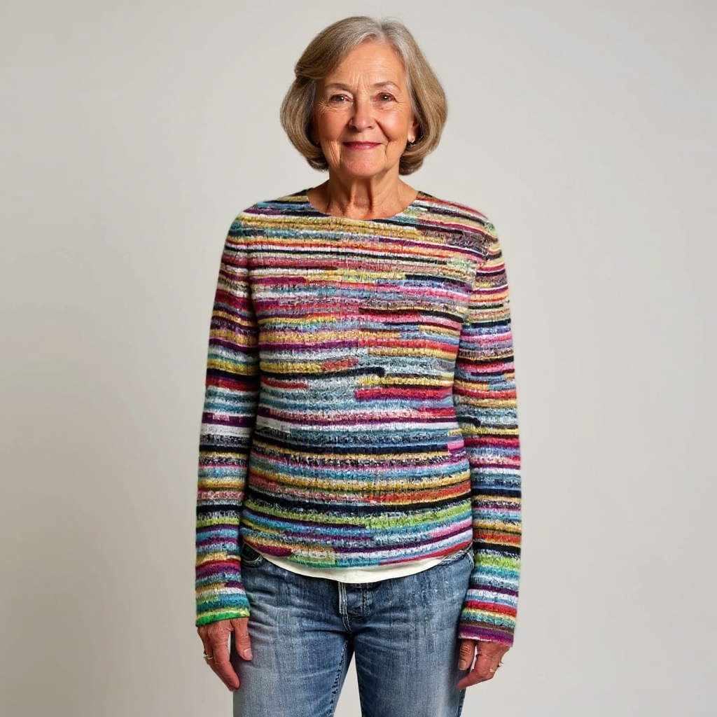 Scarlett – Pullover mit Retro-Muster, Ansicht 2