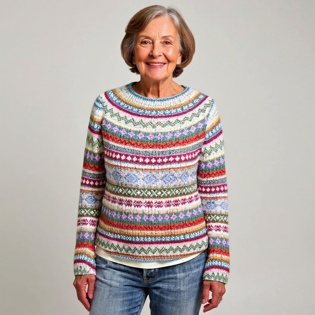 Camila – Pullover mit nordisch inspiriertem Muster, Ansicht 2