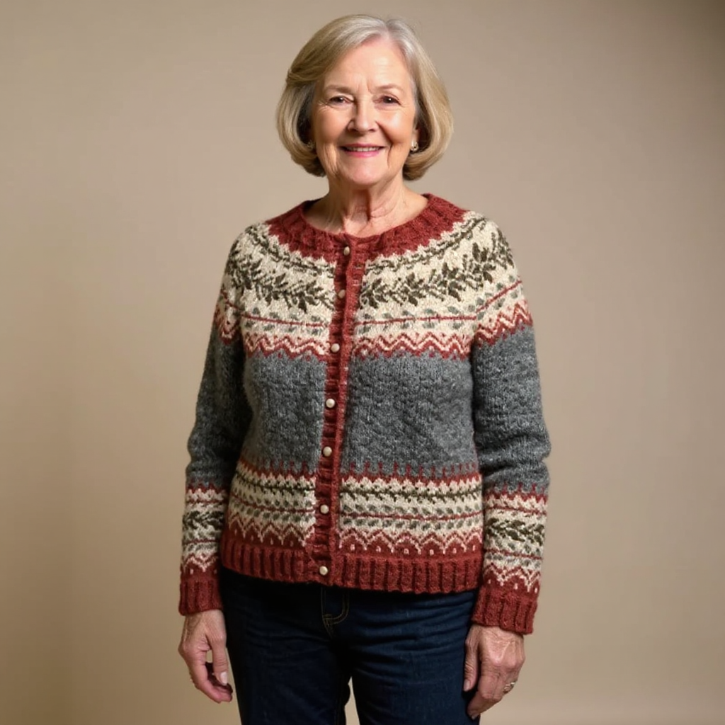 Atasha | Vintage-Icelandic Cardigan – Bild 1