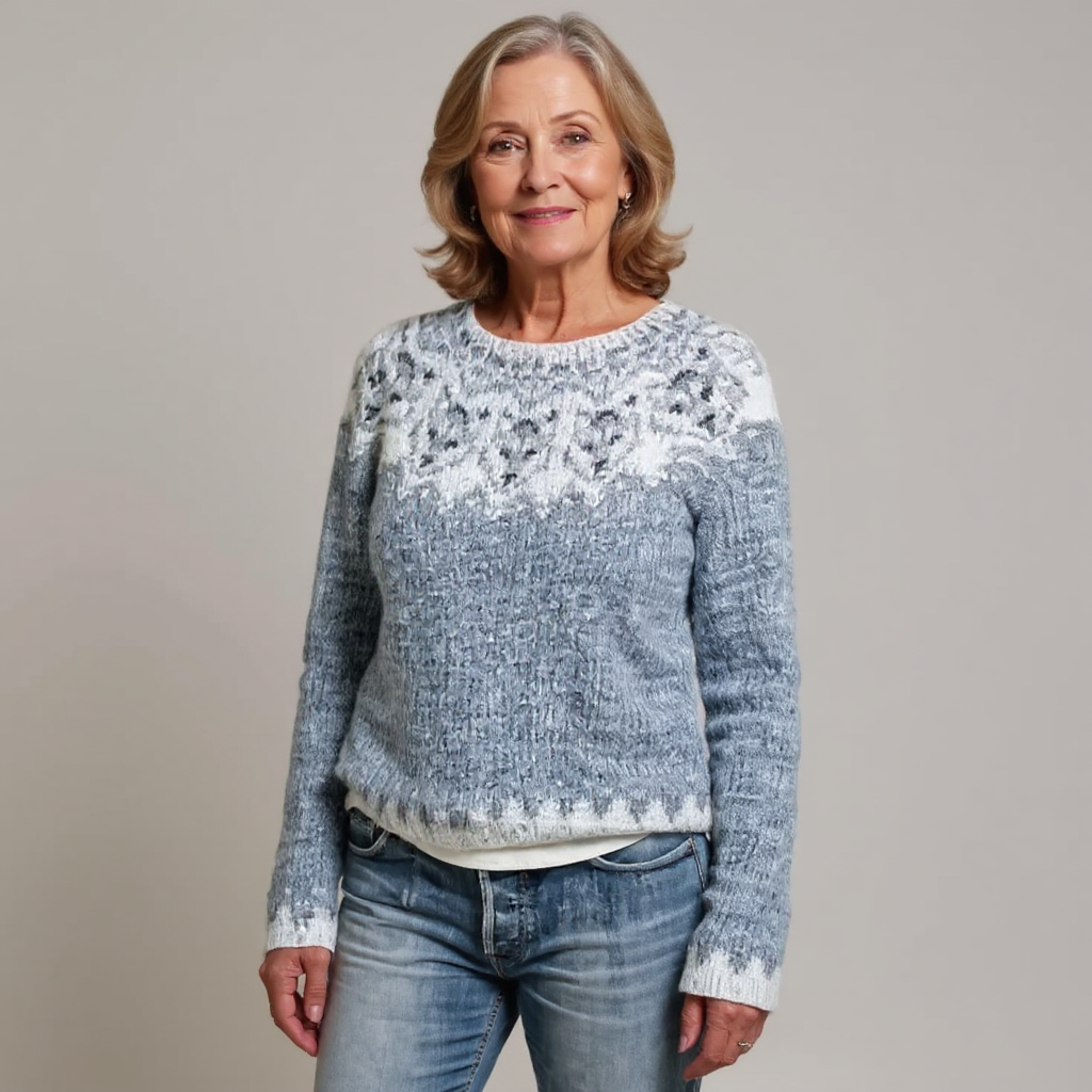 Athena – Pullover mit Retro-Muster, Ansicht 2