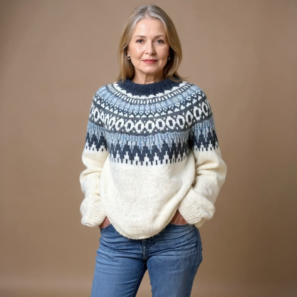 Maecey – Pullover mit nordisch inspiriertem Muster, Ansicht 2