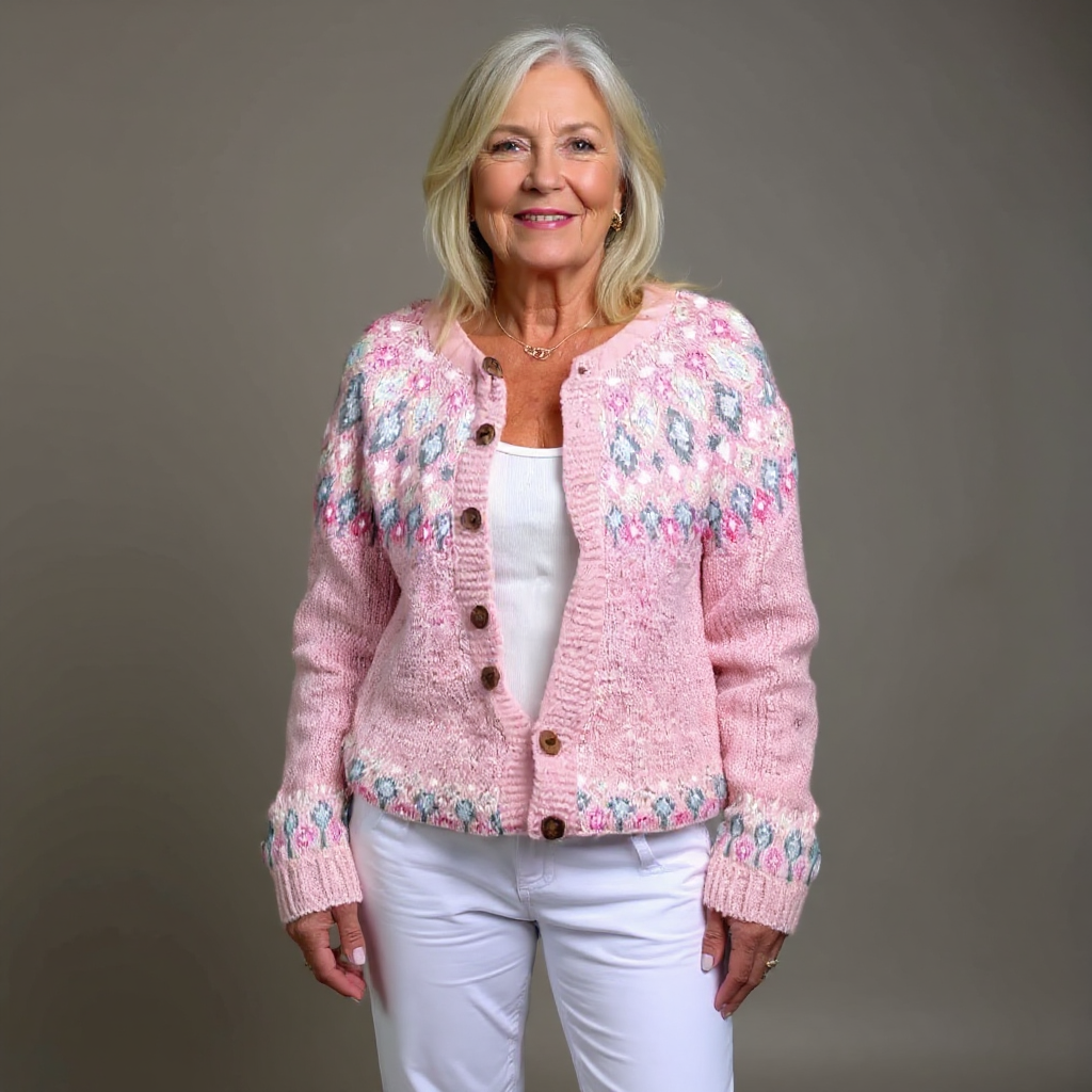 Hasel | Rosa Comfort-Cardigan – Bild 1