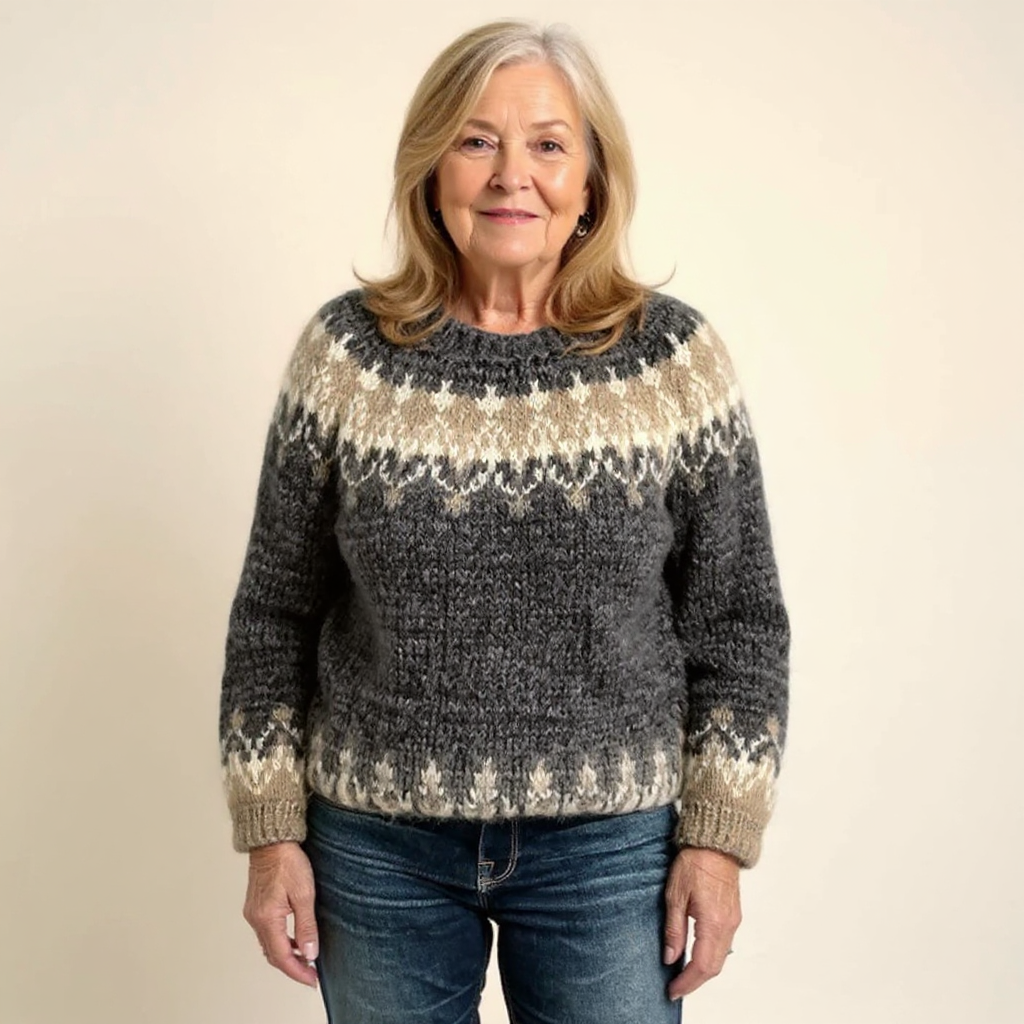 Samantha – Pullover mit nordisch inspiriertem Muster, Ansicht 9