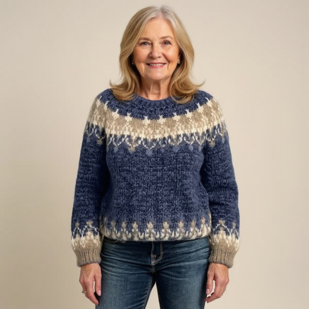 Samantha – Pullover mit nordisch inspiriertem Muster, Ansicht 8