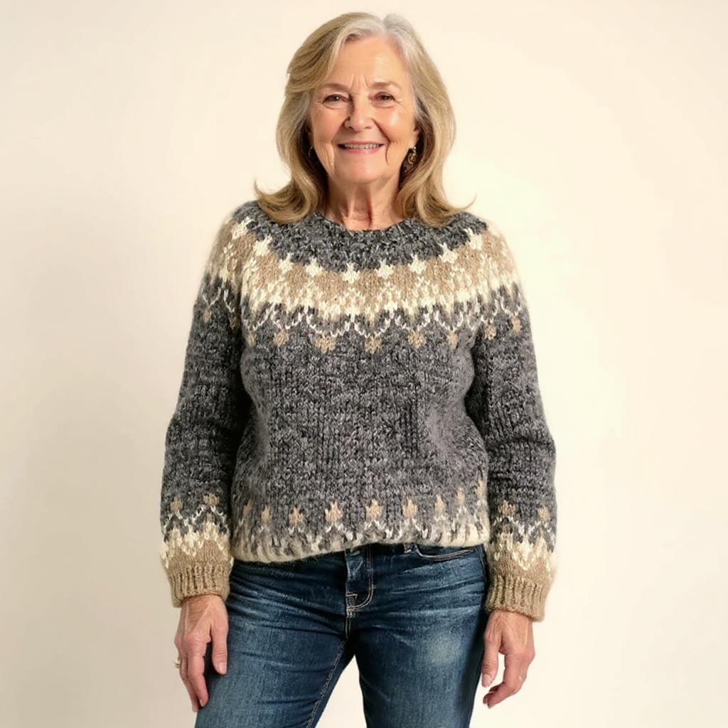 Samantha – Pullover mit nordisch inspiriertem Muster, Ansicht 5