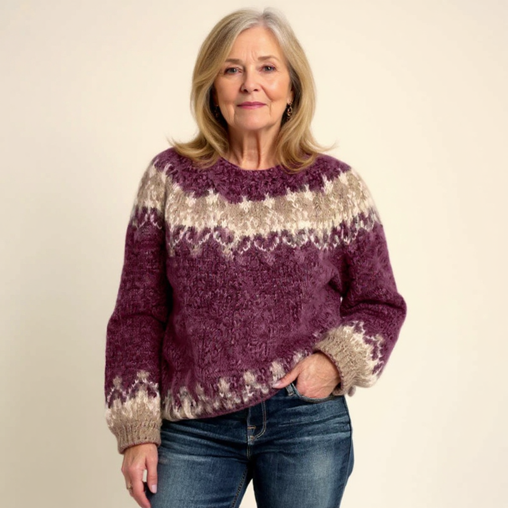 Samantha – Pullover mit nordisch inspiriertem Muster, Ansicht 7