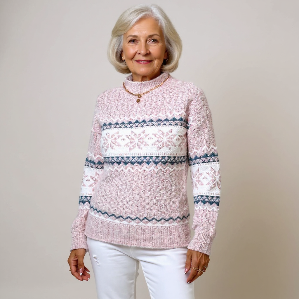 Melanie – Pullover mit nordisch inspiriertem Muster, Ansicht 7