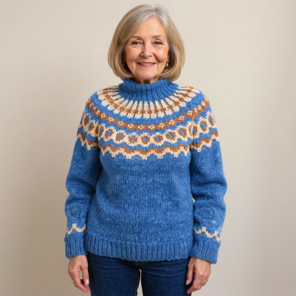 Amara – Pullover mit nordisch inspiriertem Muster, Ansicht 8