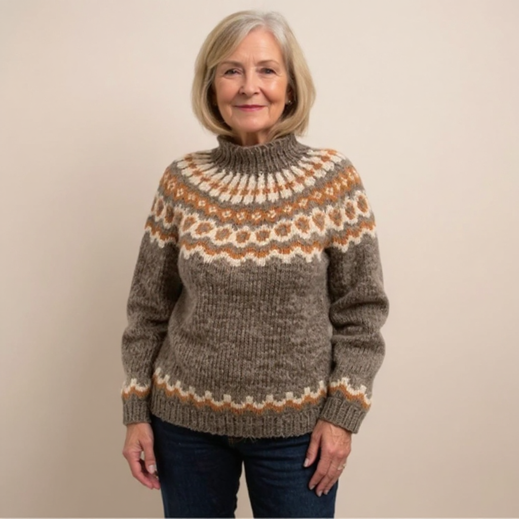Amara – Pullover mit nordisch inspiriertem Muster, Ansicht 5