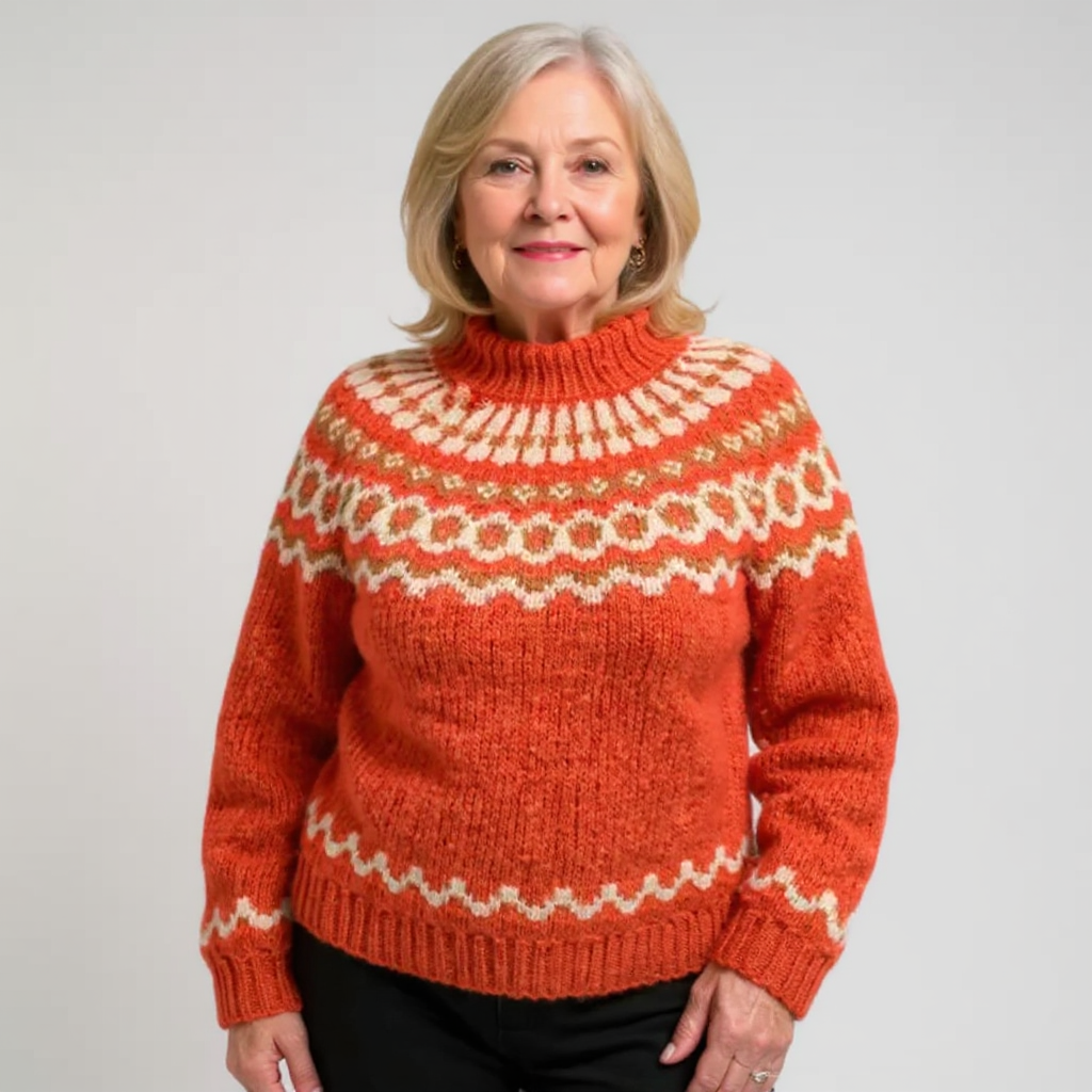 Amara – Pullover mit nordisch inspiriertem Muster, Ansicht 6