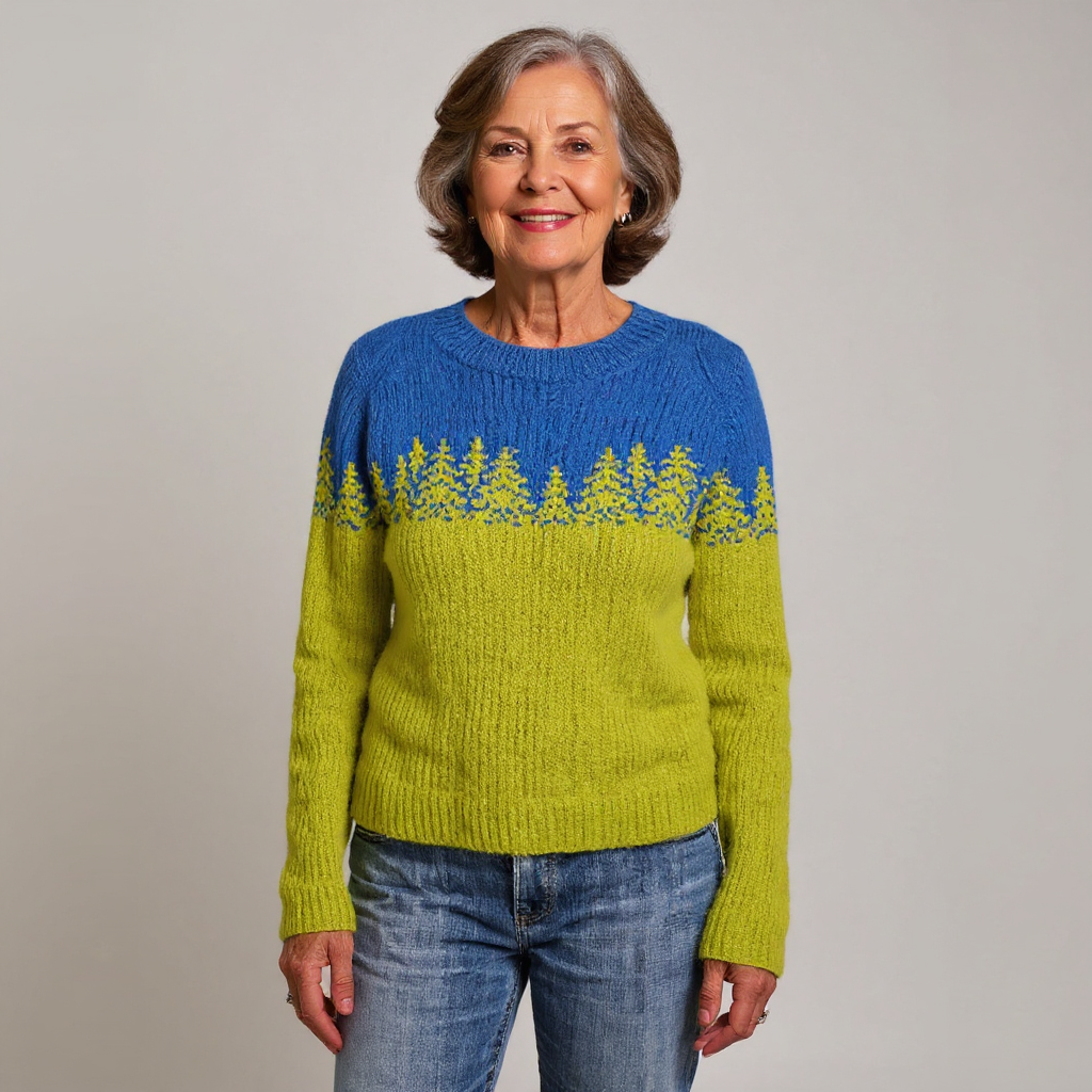 Charlotte – Pullover mit Retro-Muster, Ansicht 2