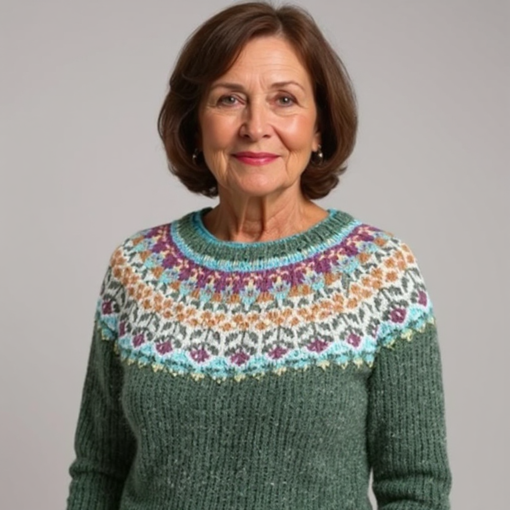 Brittany – Pullover mit nordisch inspiriertem Muster, Ansicht 4